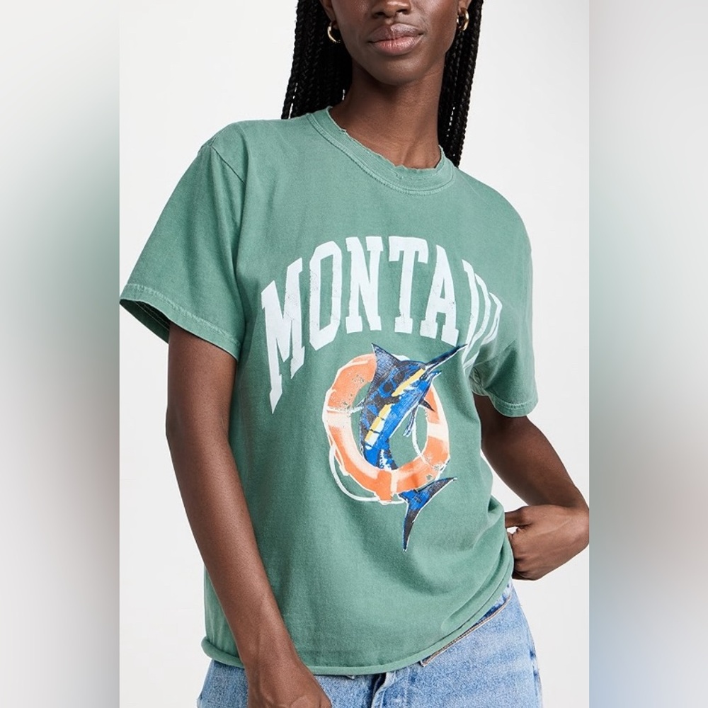 New! Firstport Montauk Weathered Tee size XS graphic t